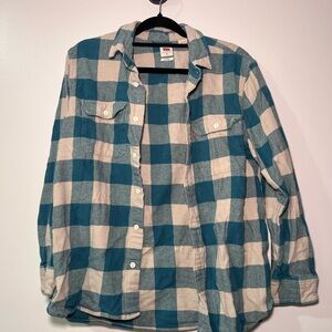 Levi’s Men’s Plaid Flannel Overshirt Button Down Medium